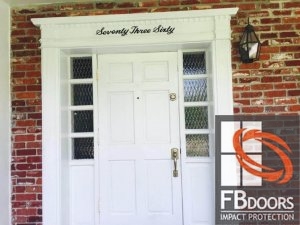 Renovating Entry Door with Jeld-wen manufacturing in Pinecrest residence.